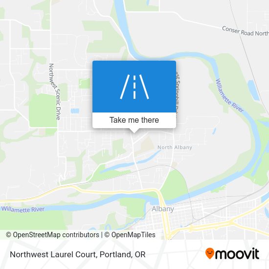 Northwest Laurel Court map