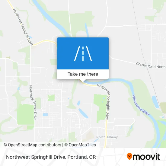 Northwest Springhill Drive map