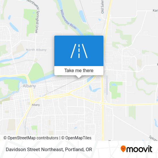 Davidson Street Northeast map