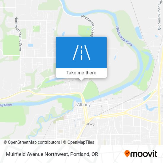 Mapa de Muirfield Avenue Northwest