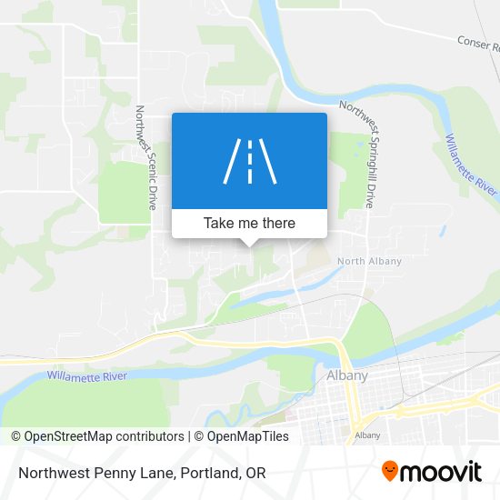 Northwest Penny Lane map