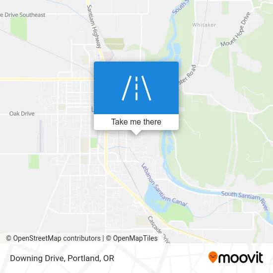 Downing Drive map