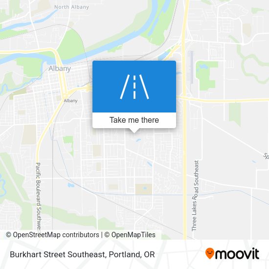 Burkhart Street Southeast map