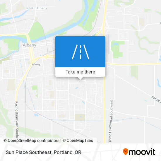 Sun Place Southeast map