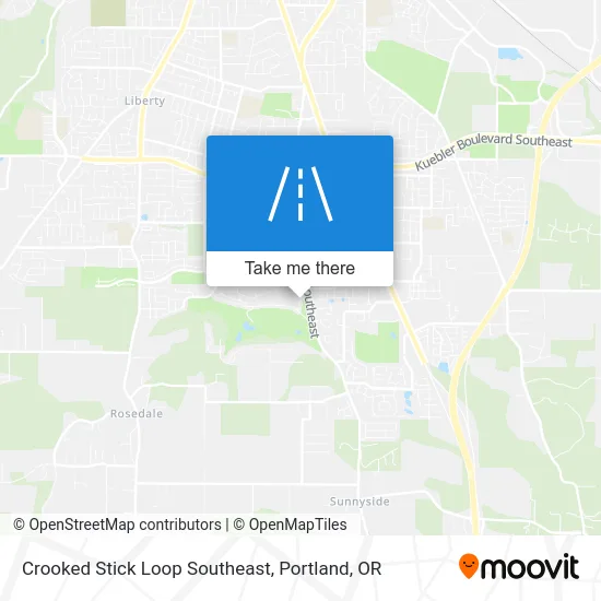 Crooked Stick Loop Southeast map