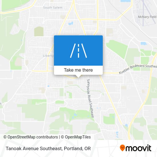 Tanoak Avenue Southeast map