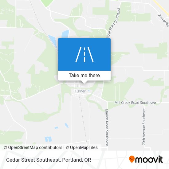Cedar Street Southeast map