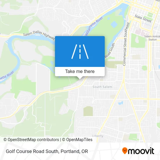 Golf Course Road South map