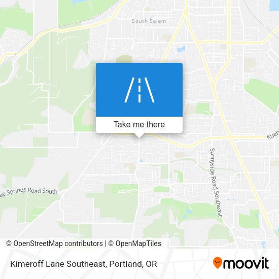 Mapa de Kimeroff Lane Southeast