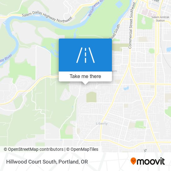 Hillwood Court South map