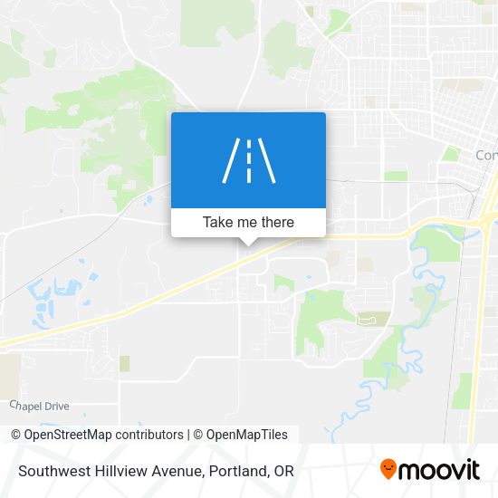 Southwest Hillview Avenue map