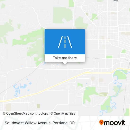 Southwest Willow Avenue map
