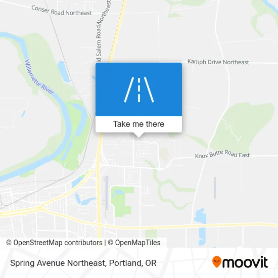 Spring Avenue Northeast map