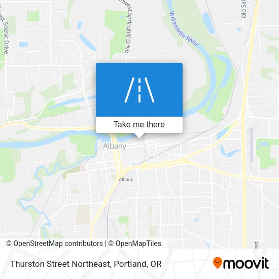 Thurston Street Northeast map