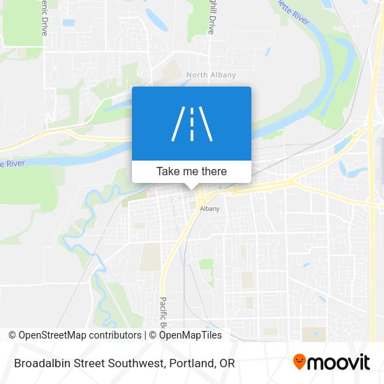 Mapa de Broadalbin Street Southwest