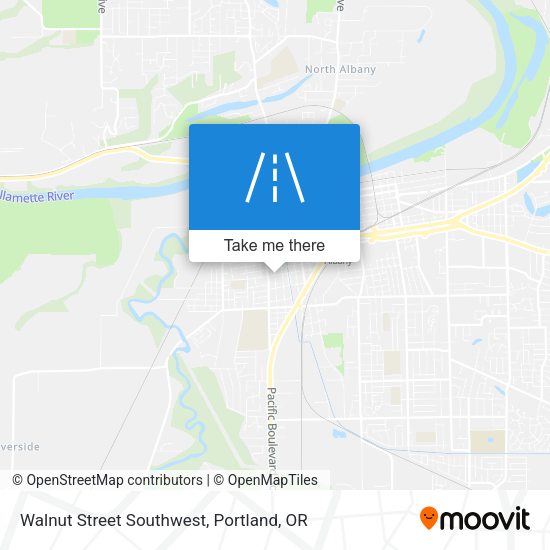 Walnut Street Southwest map