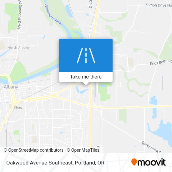 Mapa de Oakwood Avenue Southeast