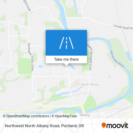 Mapa de Northwest North Albany Road