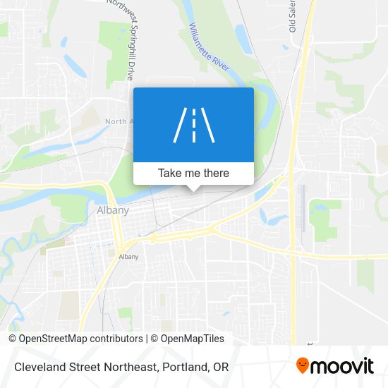Mapa de Cleveland Street Northeast