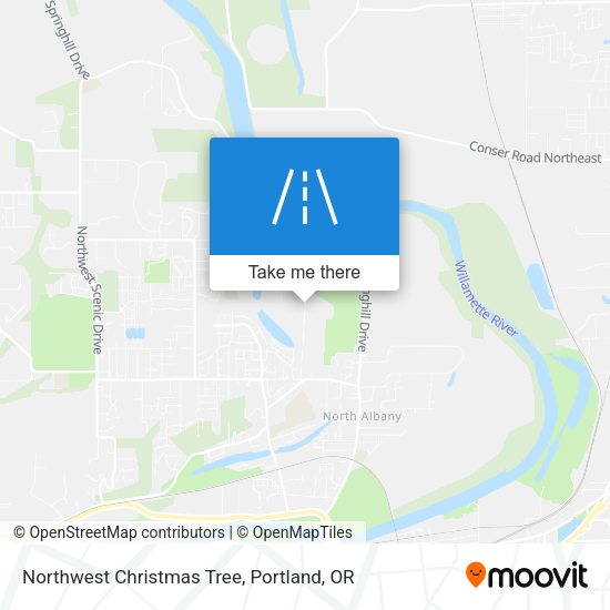 Northwest Christmas Tree map