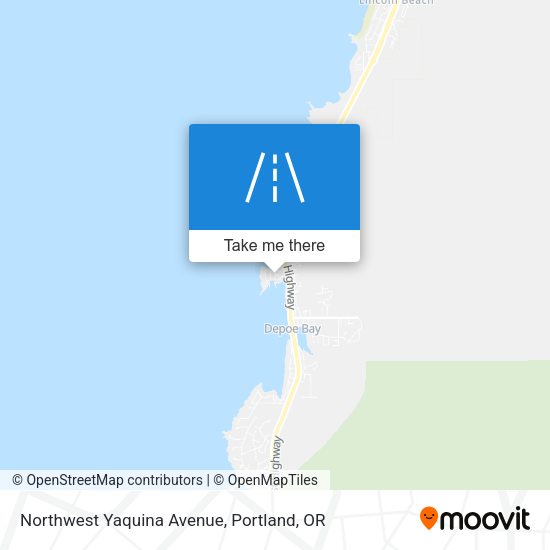 Northwest Yaquina Avenue map