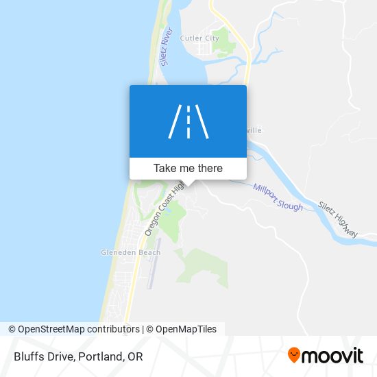 Bluffs Drive map