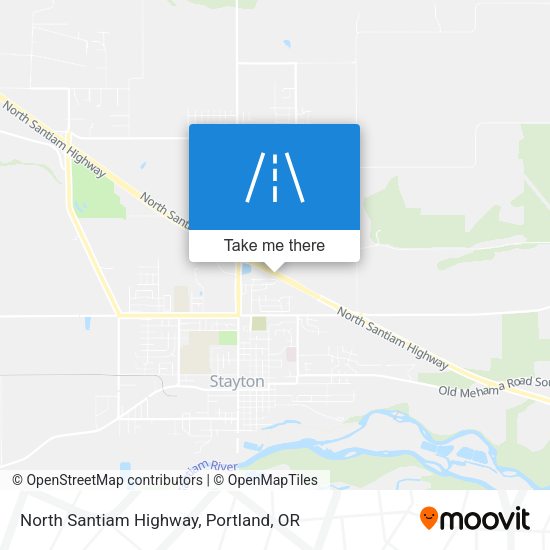 North Santiam Highway map