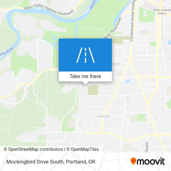 Mockingbird Drive South map