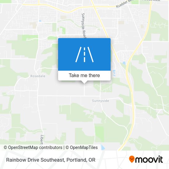 Rainbow Drive Southeast map
