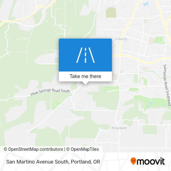 San Martino Avenue South map