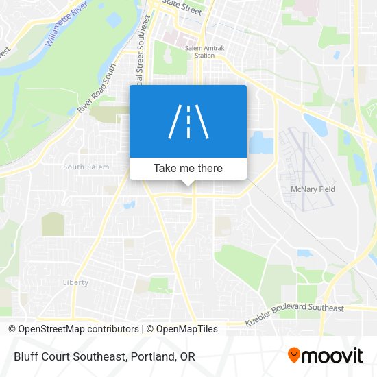 Mapa de Bluff Court Southeast