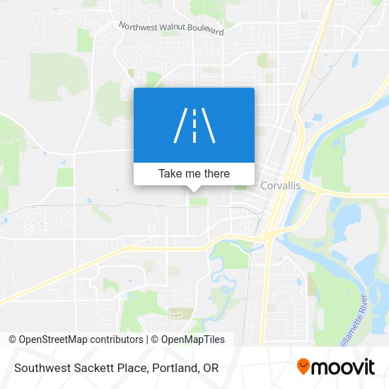 Southwest Sackett Place map