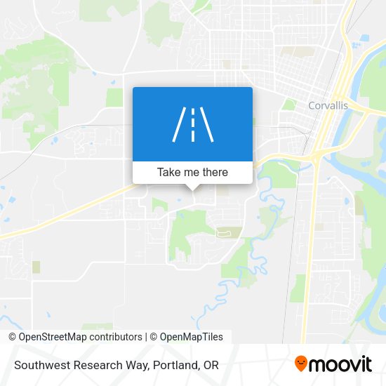 Southwest Research Way map