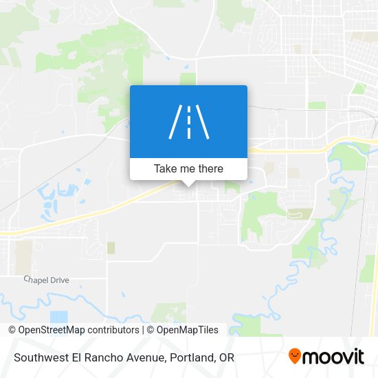 Mapa de Southwest El Rancho Avenue