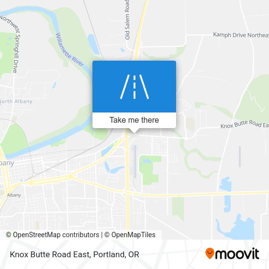 Knox Butte Road East map