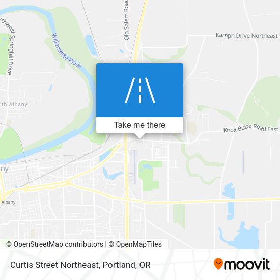 Mapa de Curtis Street Northeast