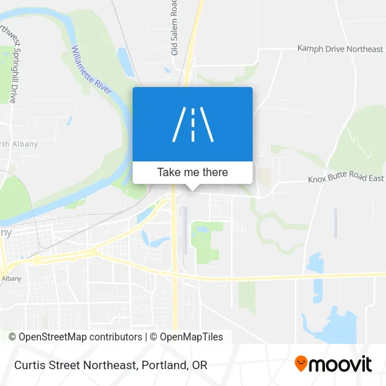 Curtis Street Northeast map