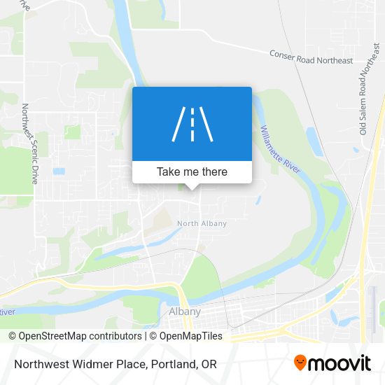 Mapa de Northwest Widmer Place