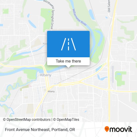 Front Avenue Northeast map