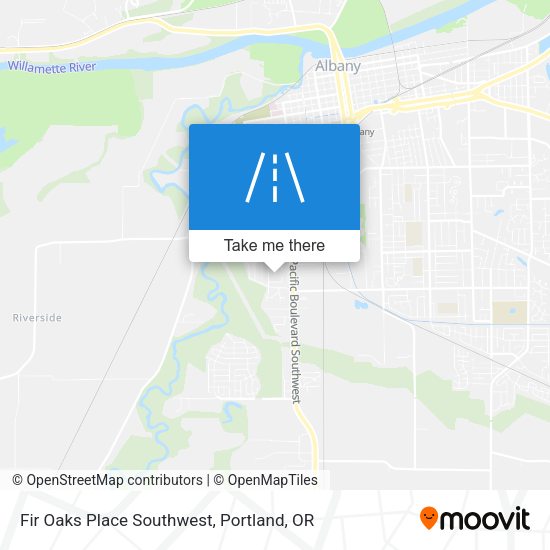Fir Oaks Place Southwest map