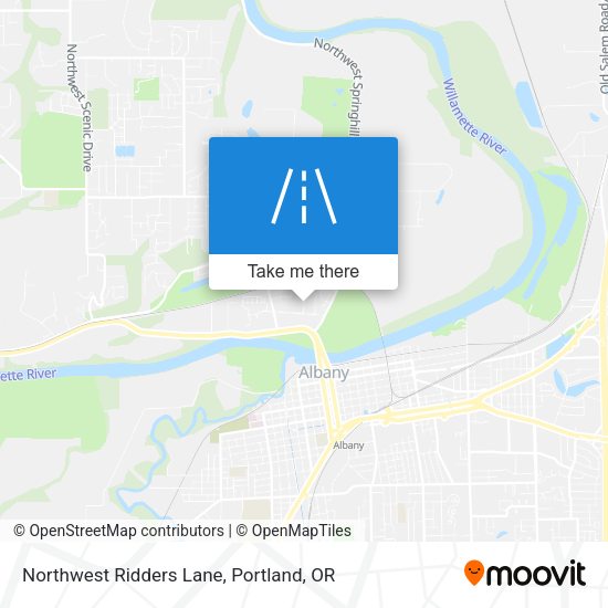 Northwest Ridders Lane map