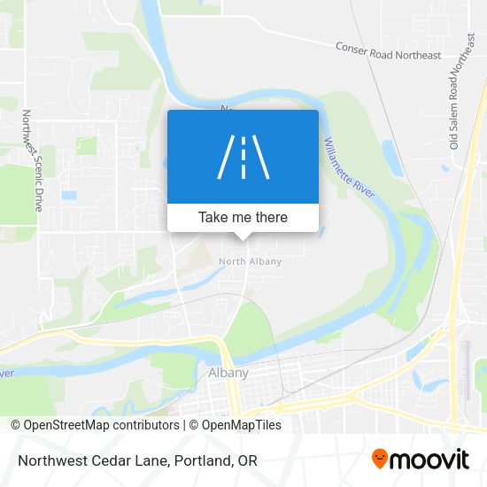 Mapa de Northwest Cedar Lane