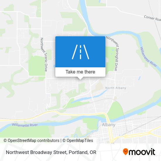 Mapa de Northwest Broadway Street