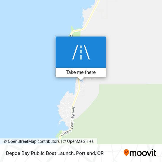 Depoe Bay Public Boat Launch map