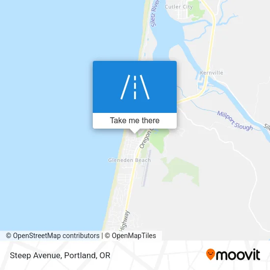 Steep Avenue map