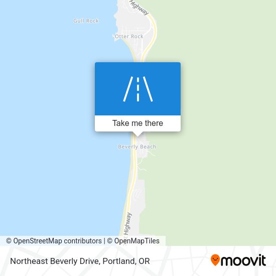 Northeast Beverly Drive map