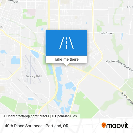 40th Place Southeast map
