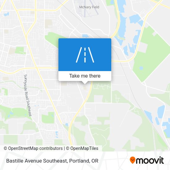 Bastille Avenue Southeast map