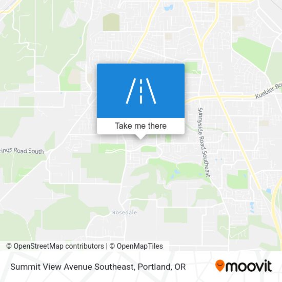 Mapa de Summit View Avenue Southeast