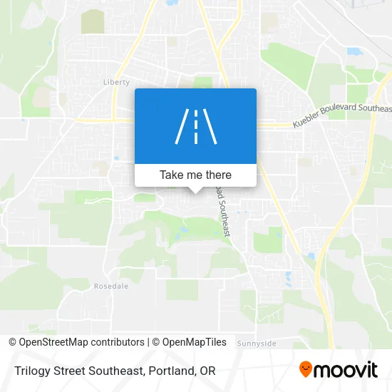 Trilogy Street Southeast map